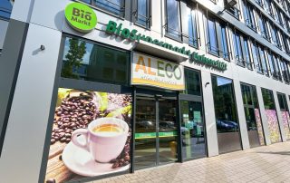 ALECO Bio-Supermarkt an der Universität Bremen.