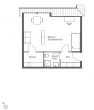 Grundriss - Zeitlose 1-Zi.-Wohnung in Schwanewede